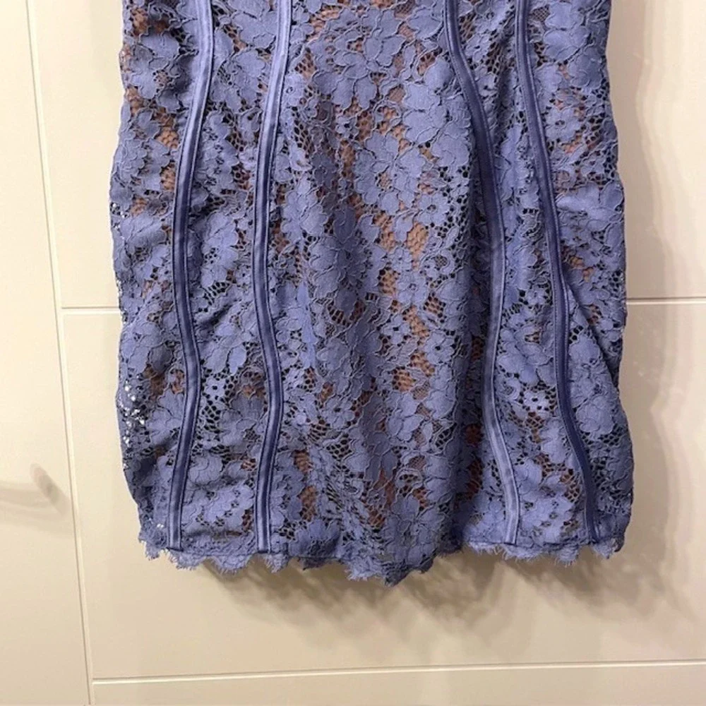 NWT House of CB Lala Lavender Lace Mini Dress Party Cocktail Large+ (XL) - Picture 6 of 16
